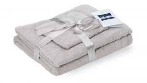 Set prosoape bumbac Somnart, 600gsm, de fata 50×90 cm + de corp 70×140 + de maini 30×50 cm, gri