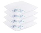 Set 4 perne matlasate microfibra HypoallergenicMed Somnart, lavabile la 95°C, 70 X 70