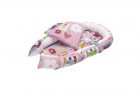 Baby Nest Somnart: Cosulet bebelusi + Salteluta 42x84x2 cm + Paturica 70×70 cm model Flori
