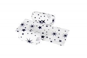 Suport de siguranta SomnArt cu paturica impermeabila pentru bebelusi, Stelute