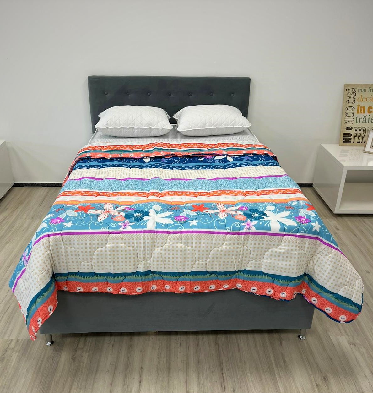 Pilota matlasata Traditional Somnart, microfibra, 220x200 cm, 250 g/mp