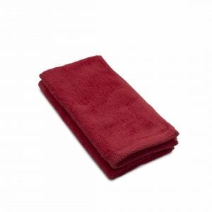 Set 2 prosoape maini bumbac 100%, 600gsm, Somnart, 30x50cm, rosu