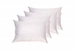 Set 4 perne matlasate Somnart, 50×70 cm, microfibra cu fibre de carbon