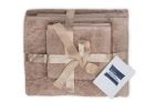 Set prosoape bumbac Somnart 600gsm de fata 50×90 cm + de corp 70×140 + de maini 30×50 cm, bej