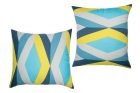 Set 2 perne matlasate Circles Somnart 70×70 cm, microfibra