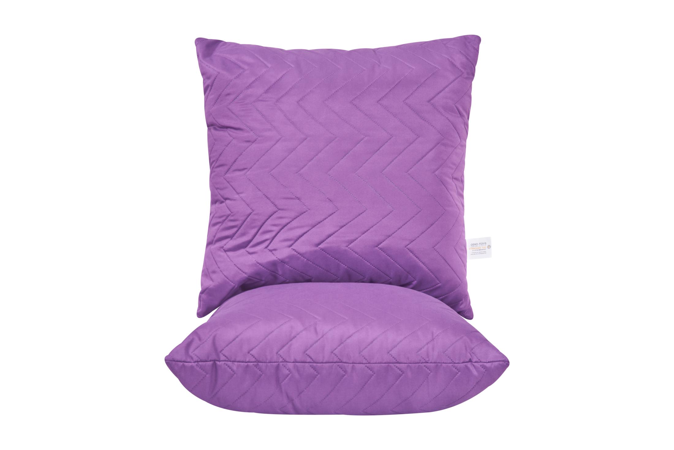 Set 2 Perne matlasate US, microfibra Purple Magic, 70x70 cm