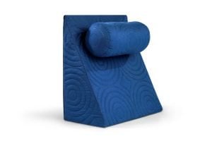 Perna Relax TV 60x68x30cm, ortopedica pentru citit, antireflux, cu husa detasabila, confortabila si rezistenta, lavabila la 40 grade, Albastru