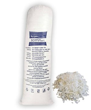 Umplutura perne fulgi burete, 100% poliuretan, sac cu greutate neta 5 kg