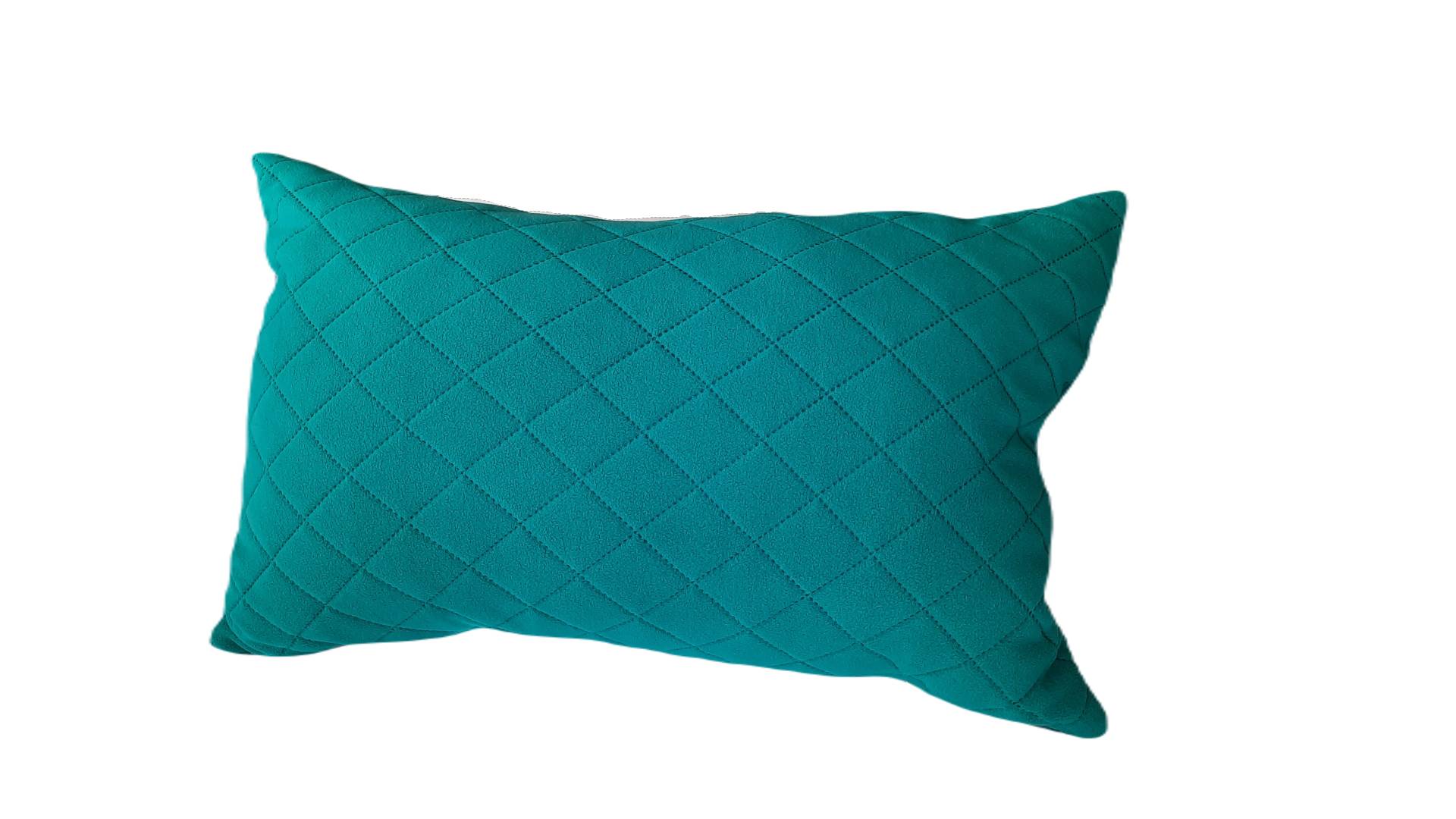Perna 40x60 matlasata micropolar moale si pufos PolarTech tip Cocolino, culoare Emerald, Somnart, vidata