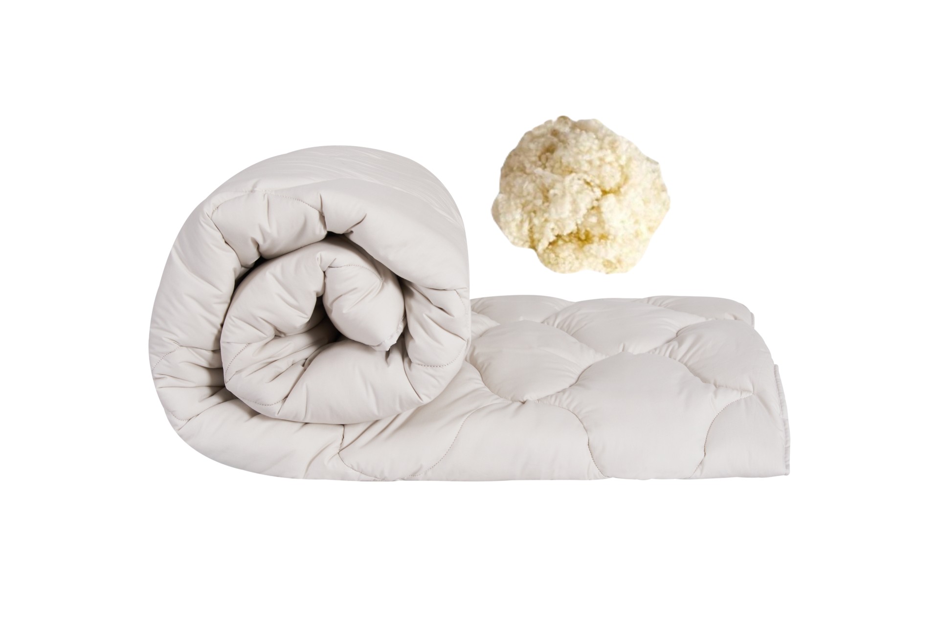 Pilota calduroasa de iarna matlasata Wooltex Benessere Somnart, 150x200 cm, umplutura lana, 600 g/m², tesatura 100% bumbac