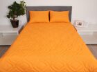 Pilota de vară 180×200 Somnart Belina, microfibra, lavabila la masina, vidata, Portocaliu
