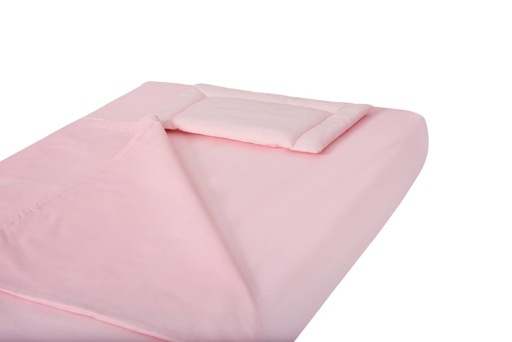 Lenjerie patut bebe, SomnART, cearceaf pat 60x120x10 cu elastic, cearceaf pilota 80×110, perna joasa 20×35, Pisicute