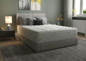 Saltea cu arcuri Pocket Somnomed Comfort Fit HoReCa 140×200, înălțime 30 cm, spumă cu memorie, husa tratament antifungic, fermitate mediu-tare