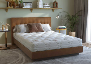 Saltea cu spumă poliuretanică Somnart HypoallergenicMed Antibacteria, 90×200, înălțime 18 cm, antibacterii, husă detașabilă cu fermoar, fermitate medie