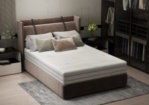 Saltea cu memorie Somnart Memory Tencel 140×200, înălțime 26 cm, 7 zone, aerisiere 3D AirMesh, husa detasabila si lavabila, fermiate medie