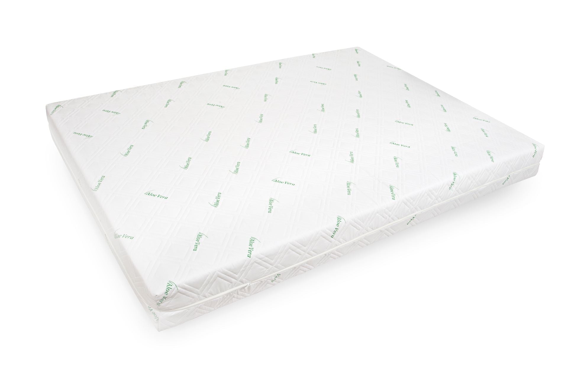 Saltea cu spumă poliuretanică Somnart Avantaj Ortopedic Aloe Vera 140x200, înălțime 16 cm, ortopedică, husă detașabilă, hipoalergenică, rulată, fermitate medie