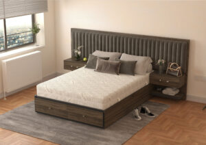 Saltea cu spuma poliuretanica Somnexpert Silver FORTE, 140×200, inaltime 20 cm, ortopedica, husa ioni argint lavabila, manere, fermitate mare