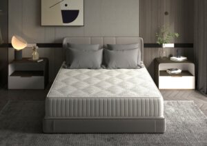 Saltea cu memorie Somnart Silver Relax 140×200, înălțime 24 cm, husă cu ioni de argint, cu mânere, fermitate medie