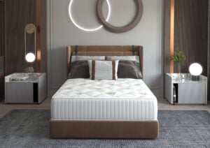 Saltea cu memorie Somnart Memory Ultimate 120×200, înălțime 24 cm, husă cu Aloe Vera, cu mânere, fermitate mare