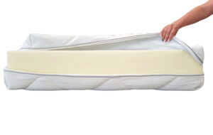 Husa saltea 100x190x18, matlasata,  lavabila, detasabila, cu fermoar 4 laturi