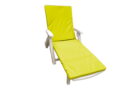 Saltea cu spumă poliuretanică Somnart 60×190, înălțime 4.5 cm, pentru șezlong, doua segmente, husă impermeabilă, culoare galben