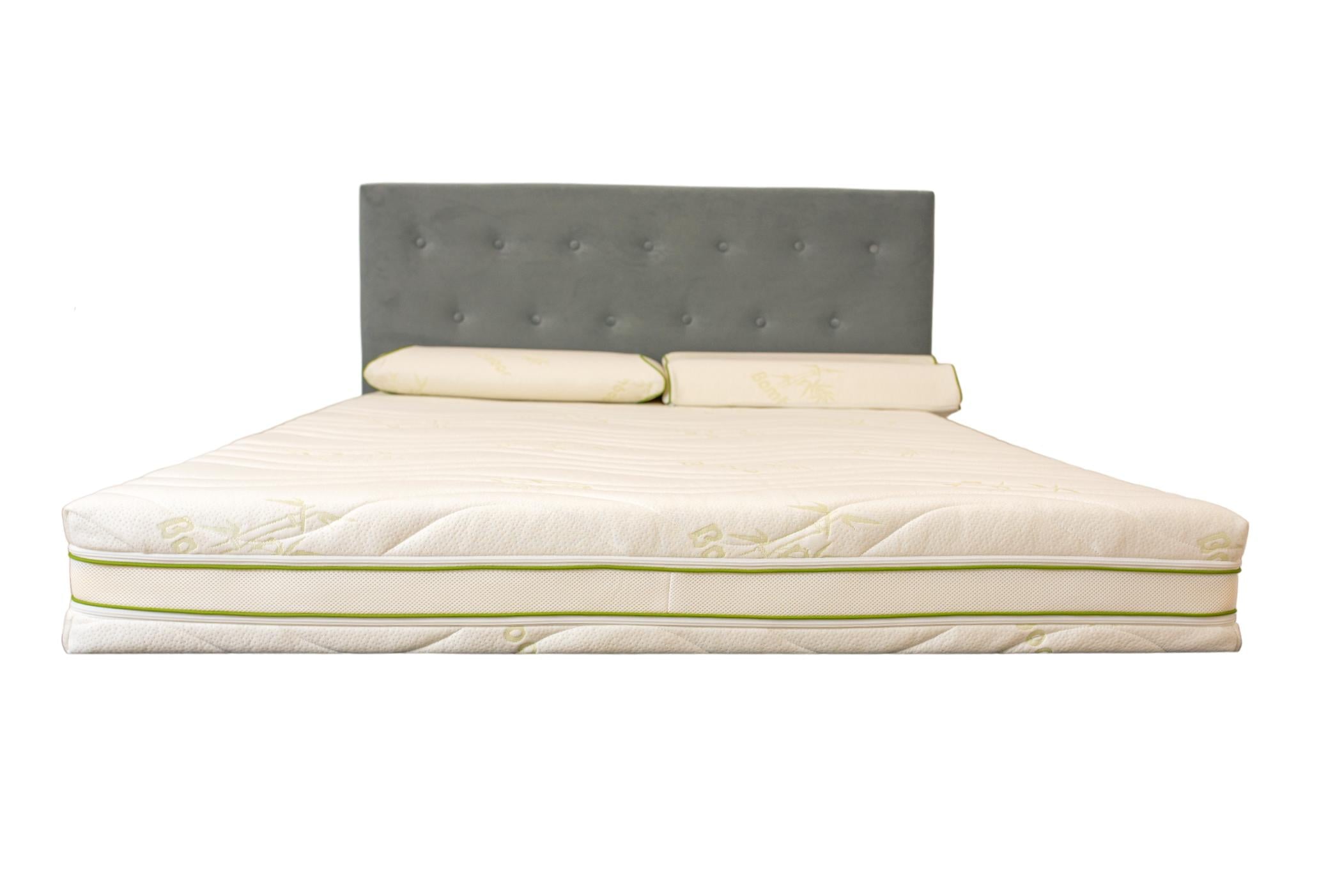 Husa saltea, tesatura client (Bamboo), Fill 400 g, Tnt 40 g, 3D alb 7 cm, 2 fermoare, 160x200x23 cm