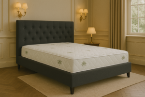 Saltea cu memorie Somnart Aloe Vera 120×190, înălțime 20 cm, husă cu Aloe Vera, fermitate medie