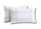 Set 2 Perne Somnart matlasate Grid Confort 50×70 cm