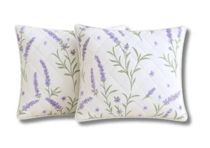 Set 2 Perne Somnart matlasate Lavanda Confort 60×60 cm