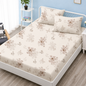 Husa de pat Finet + 2 fete de perna, pentru saltea de 160×200 cm, Soft Magnolia, 4