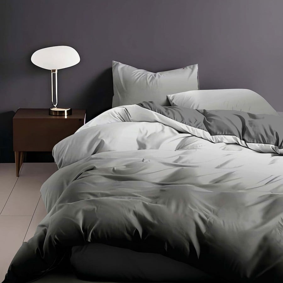 Lenjerie de pat finet 4 piese, cearceaf pat clasic, cearceaf pilota 200×230, 2 fete perna 50×70, Extra, Champagne Silk, 26